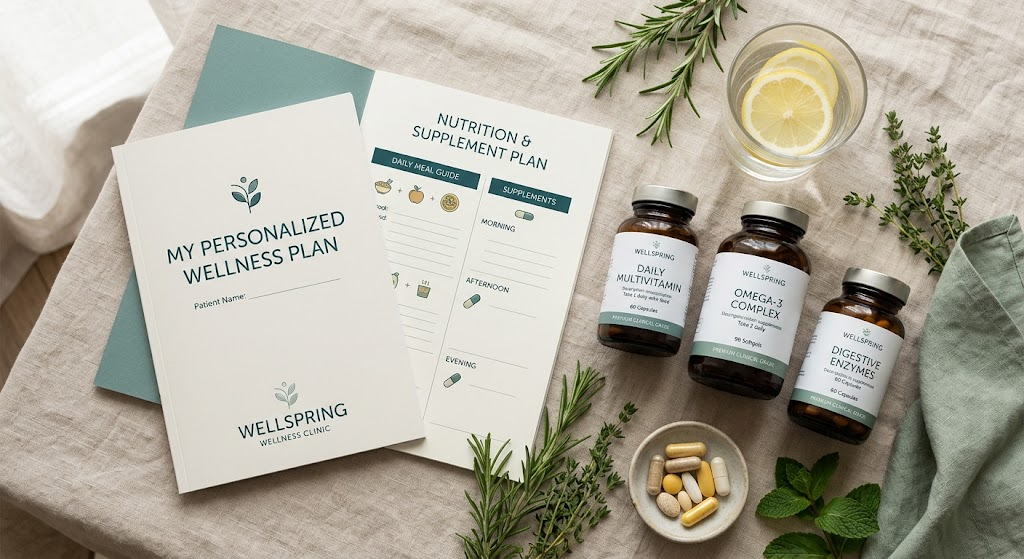 aiVitaPlan branded patient handout and supplement plan materials